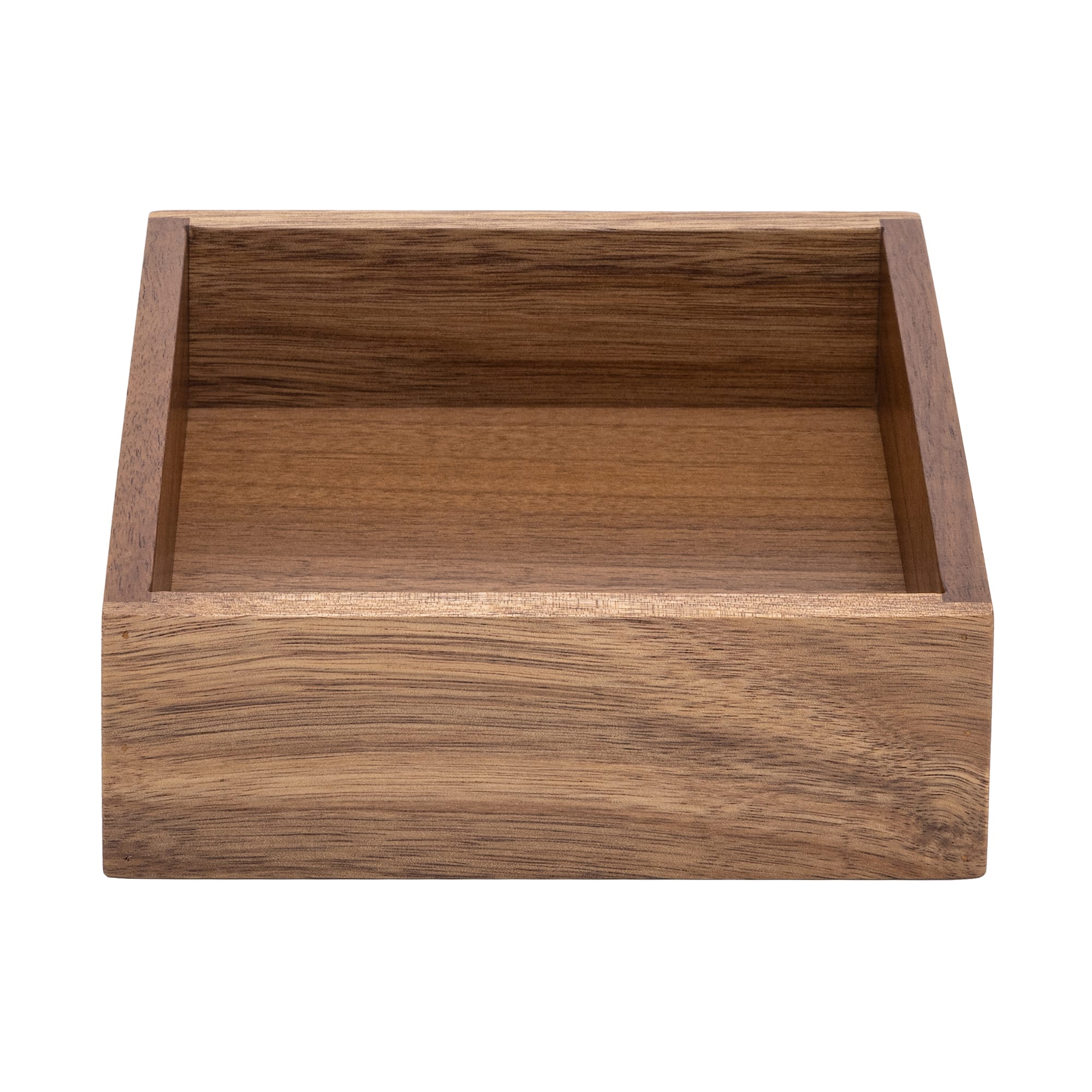 Seville Classics 6" x 6" x 2" Acacia Wood Drawer Organizer